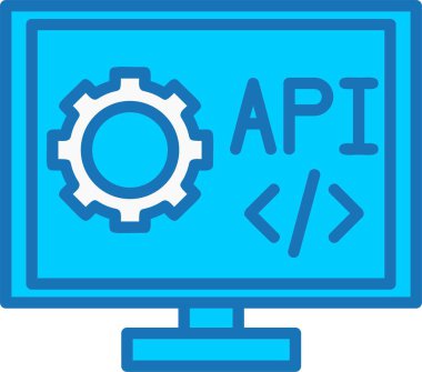 API Doldurulmuş Mavi Simge