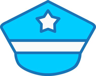 Polis Şapkası Mavi Simgeyi Doldurdu