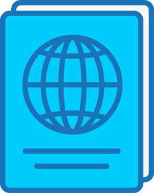 Mavi Simge Dolu Pasaport