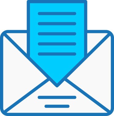 Mavi Simge Doldurulmuş Harf