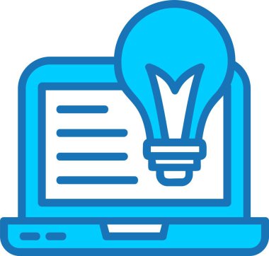 Mavi Simge Doldurulmuş Fikir