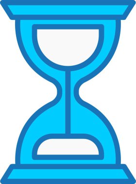 Kum Saati Mavi Simge Dolduruldu