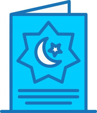 Mavi Simge Dolu Tebrik Kartı