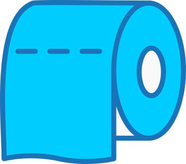 Mavi Simge Doldurulmuş Tuvalet Kağıdı