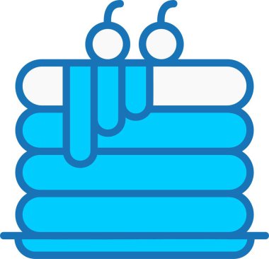 Gözleme Dolu Mavi Simge