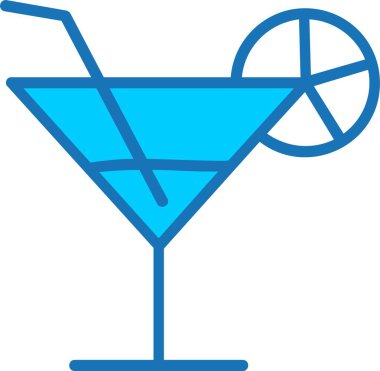 Cam Doldurulmuş Mavi Simge