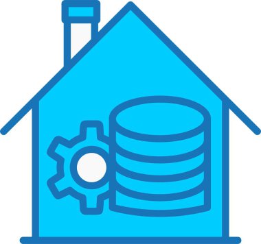 Veri Deposu Mavi Simge Dolduruldu