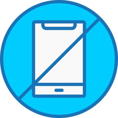 Telefon Dolu Mavi Simge Yok