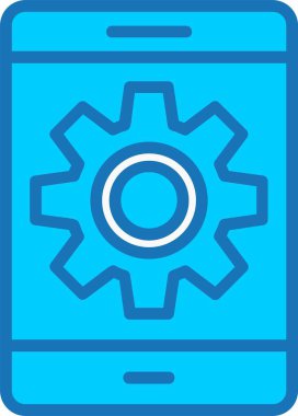 Smartphone Mavi Simge Dolu