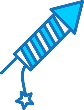 Mavi Simge Doldurulmuş Havai fişekler