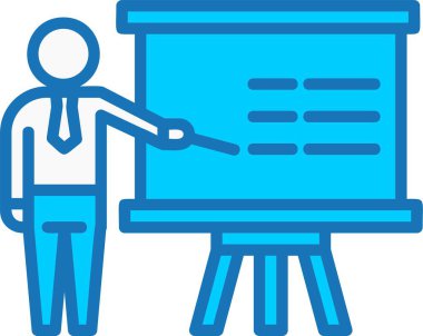 Sunum Doldurulmuş Mavi Simge