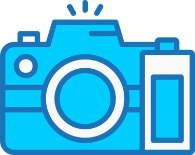 Pil Doldurulmuş Mavi Simge