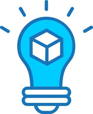 Mavi Simge Doldurulmuş Yenilik