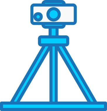 Mavi Simge Doldurulmuş Tripod