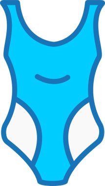 Mavi Simge Doldurulmuş Mayo