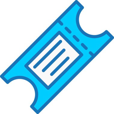 Bilet Doldurulmuş Mavi Simge