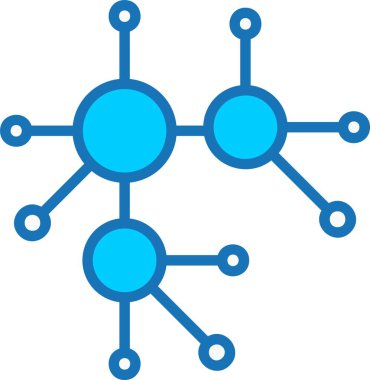 Ağ Doldurulmuş Mavi Simge