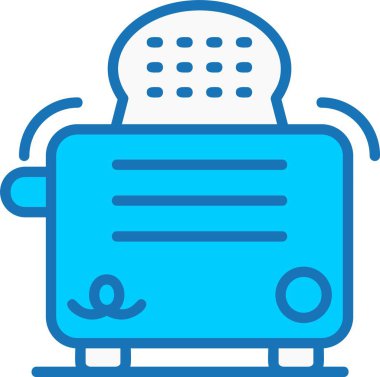 Mavi Simge Doldurulmuş Tost Makinesi