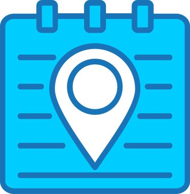 Mavi Simge Doldurulmuş Konum