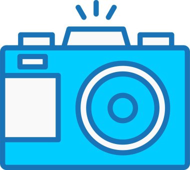 Kamera Dolu Mavi Simge