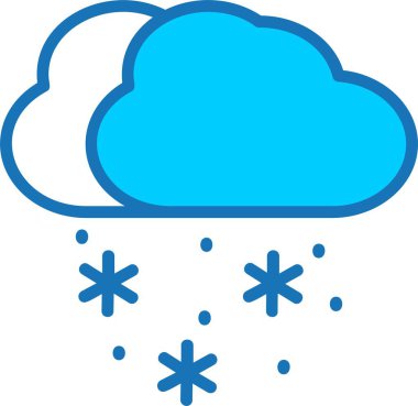 Kar Doldurulmuş Mavi Simge