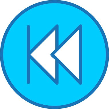 Hızlı Geri Doldurulmuş Mavi Simge