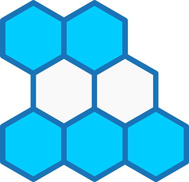 Mavi Simge Doldurulmuş Bal Tarağı