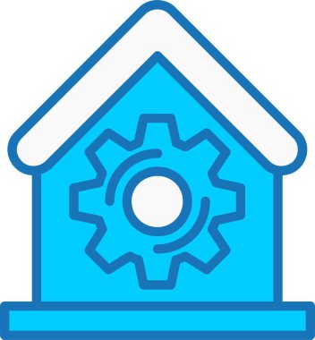 Ev Doldurulmuş Mavi Simge