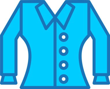 Bluz Kadın Giysileri Mavi Simge Dolduruldu