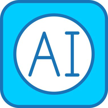 Al Doldurulmuş Mavi Simge