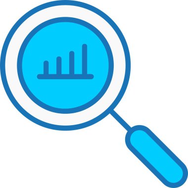 Analiz Doldurulmuş Mavi Simge