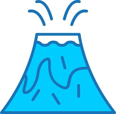 Mavi Simge Dolu Volkan