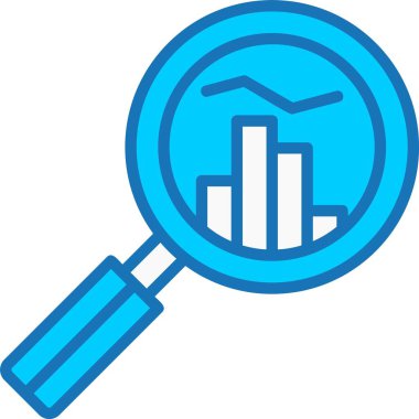 Analiz Doldurulmuş Mavi Simge