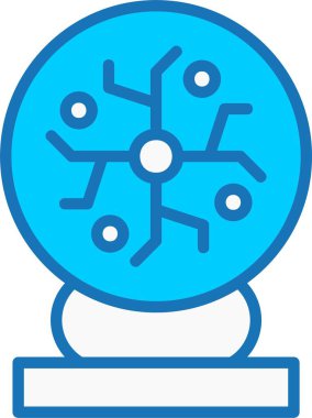 Mavi Simge Doldurulmuş Plasma Topu