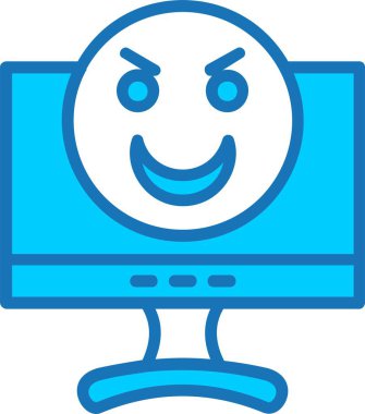 Öfke Dolu Mavi Simge