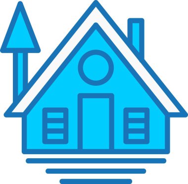 Kabin Doldurulmuş Mavi Simge