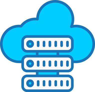 Mavi Simge Doldurulmuş Sunucu