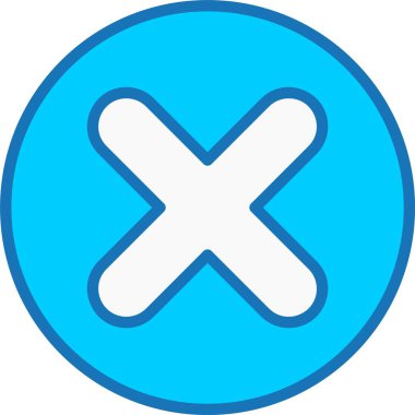 Çarpma Mavi Simgeyle Dolu