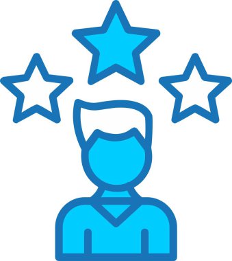 Aday Doldurulmuş Mavi Simge