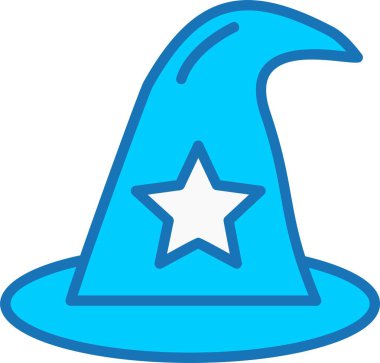 Cadı Şapkası Doldurulmuş Mavi Simge