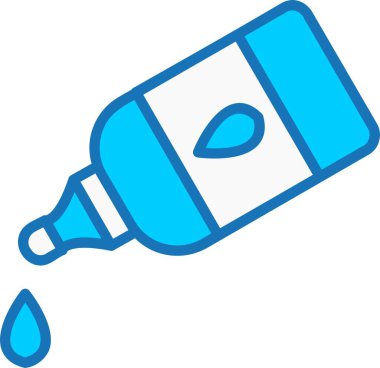 Sıvı Yapıştırıcı Dolu Mavi Simge