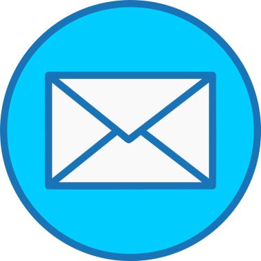 Mavi Simge Doldurulmuş Harf