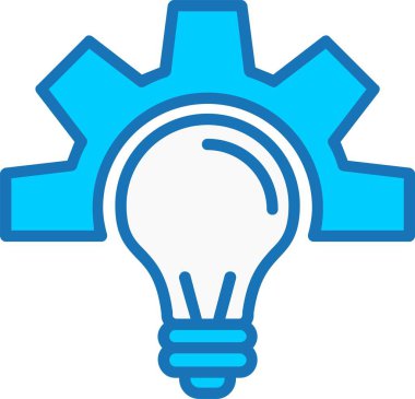 Geliştirme Vektörü Doldurulmuş Mavi Simge