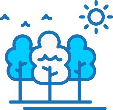 Orman Dolu Mavi Simge