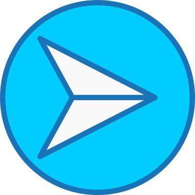 Doldurulmuş Mavi Simgeyi Gönder