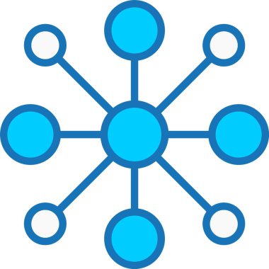 Ağ Doldurulmuş Mavi Simge