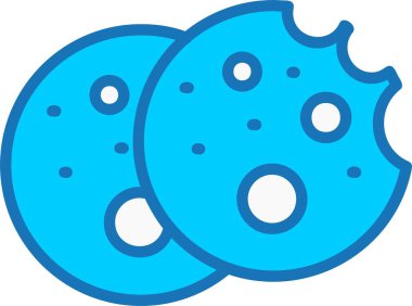 Mavi Simge Doldurulmuş Kurabiyeler