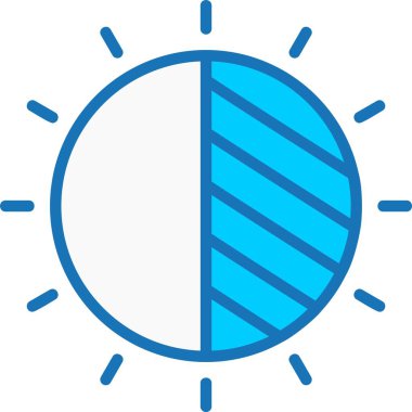 Karşıtlık Doldurulmuş Mavi Simge