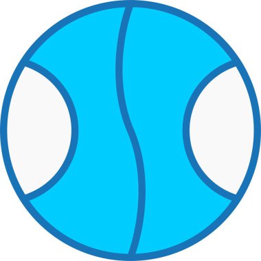 Mavi Simge Doldurulmuş Tenis TopuName