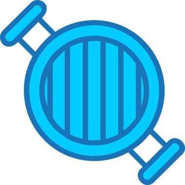 Mavi Simge Doldurulmuş Balık Izgara